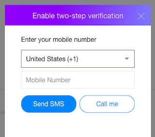 enable 2-step verification in Yahoo